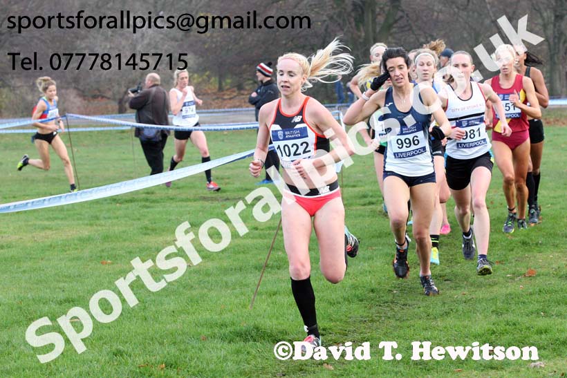 Senior womens British Athletics Liverpool Cross Challenge, Sefton Park, Liverpool. Photo:  David T. Hewitson/Sports for All Pics